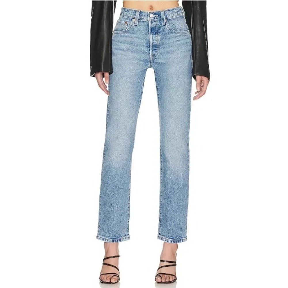Levi's Premium 501 Jeans Blue Hollow Days Light Wash Denim